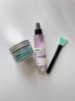 پک ماسک جلبک اسپرولینا، فیس میس و براش سیلیکونی